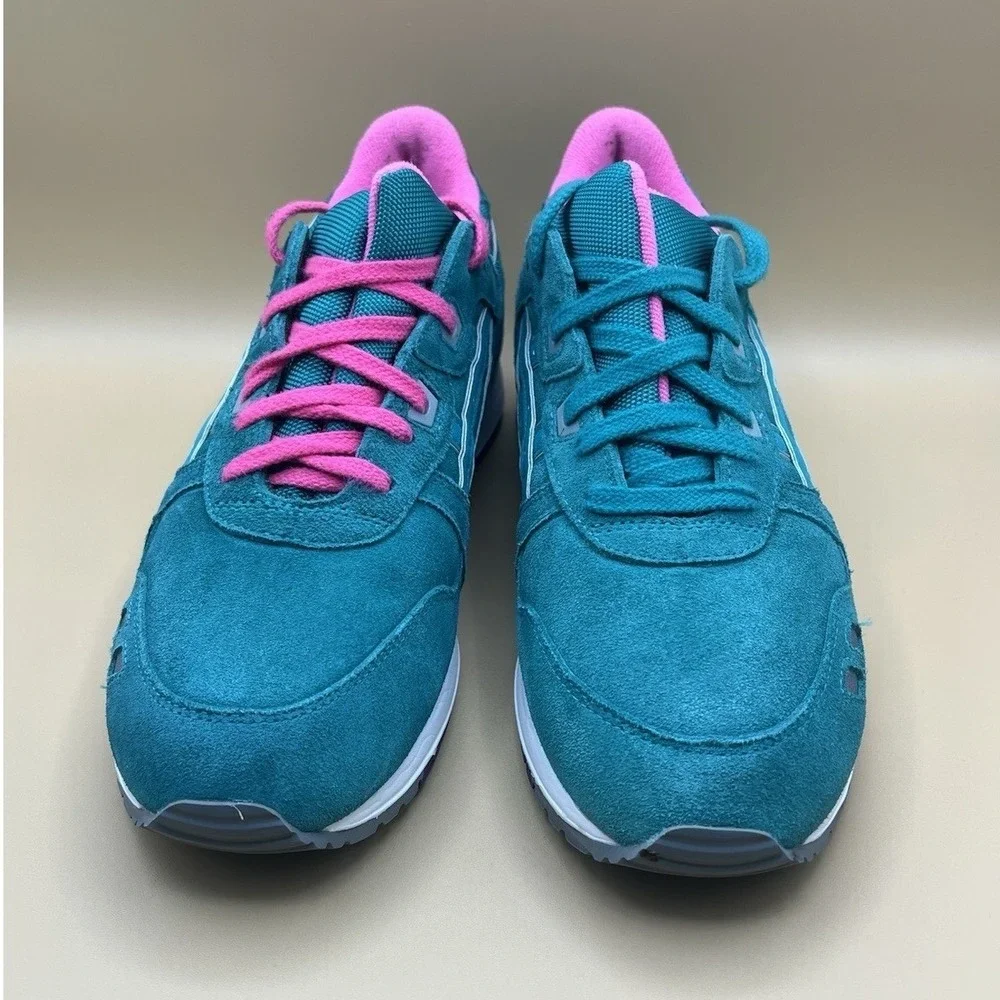 ASICS Gel Lyte III 3 Tropical Green Pink Retro Shoes - Men's Size 9 USED